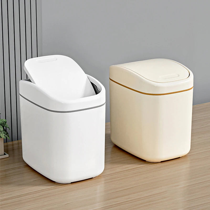 Desktop Trash Can Small Mini Garbage Can Plastic