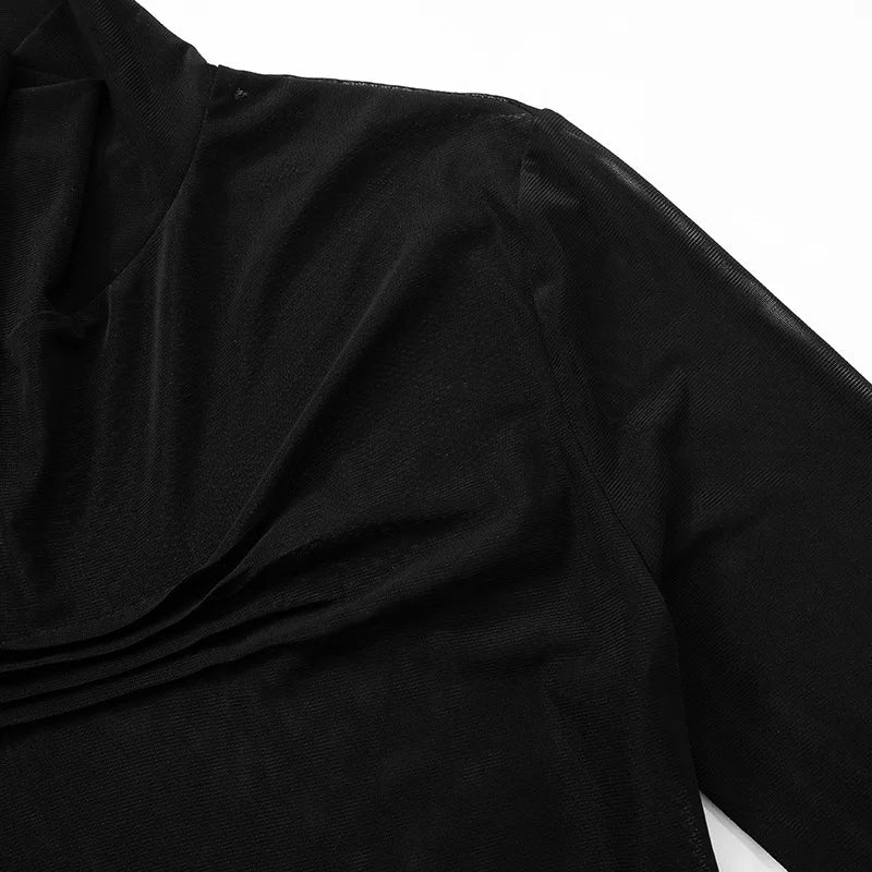 Turtleneck T Shirts For Women Hot Club Outfit See