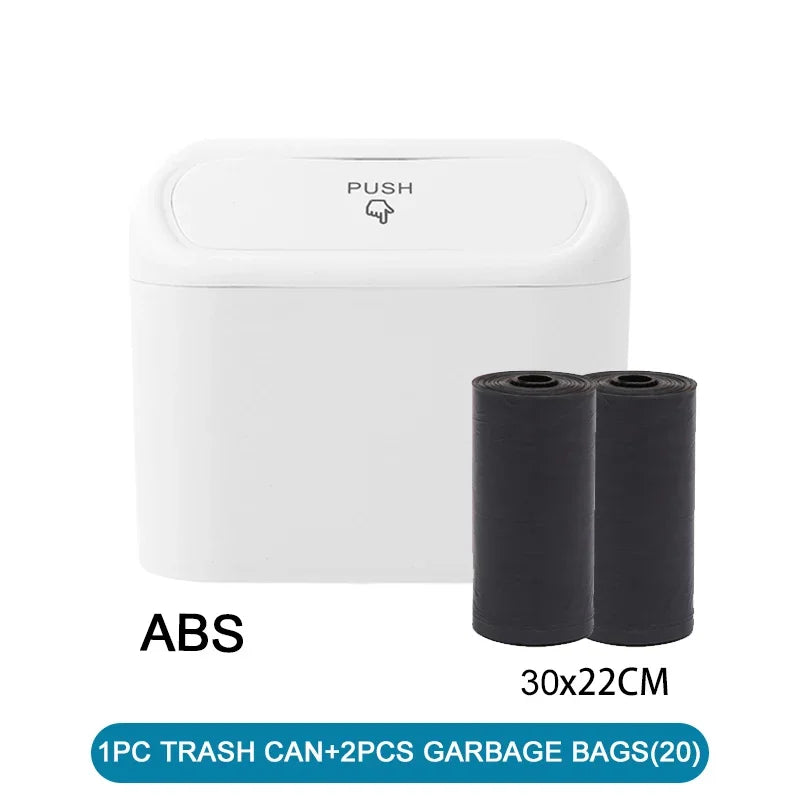 Car Trash Can (with Lid) Contains 60 (300) Garbage Bags,