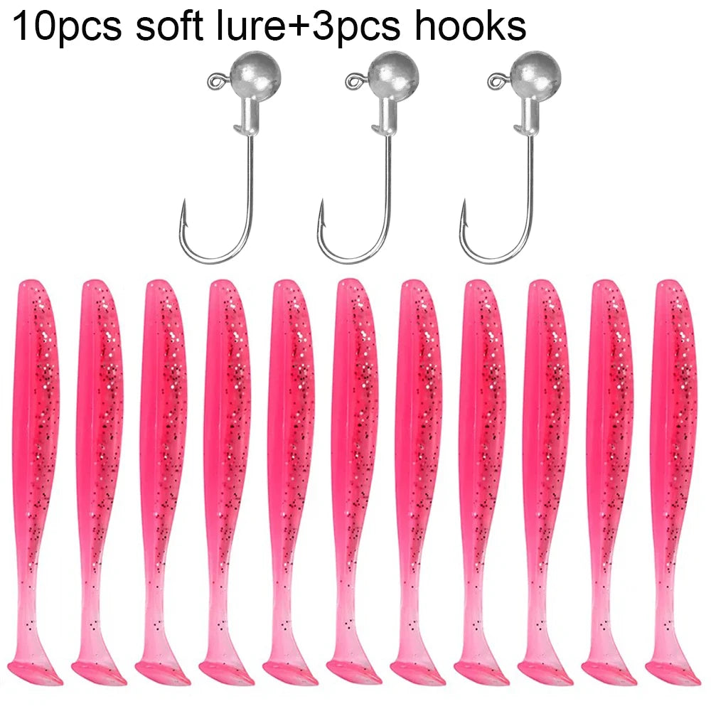 10PCS Soft Lure 5.5cm 7cm 10cm