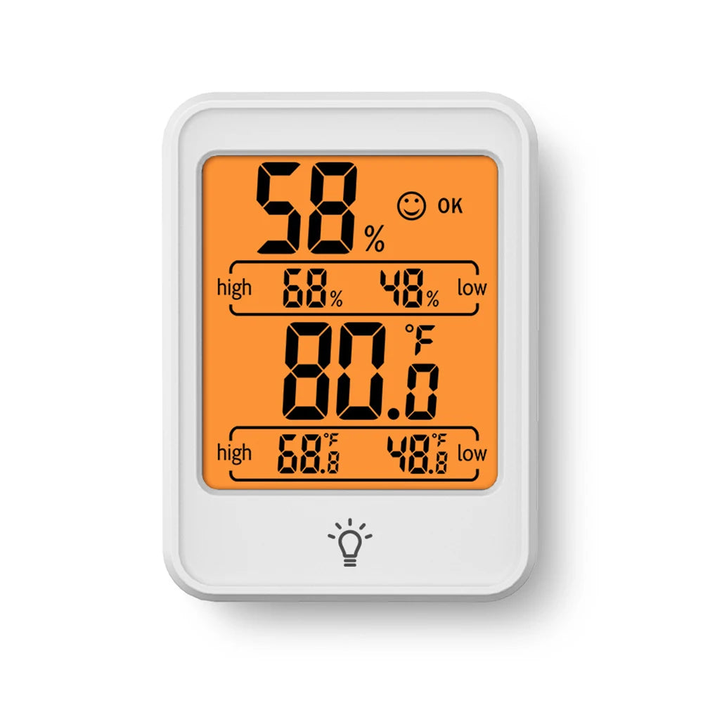 Large Size LCD Digital Thermometer Hygrometer Indoor Room Electronic