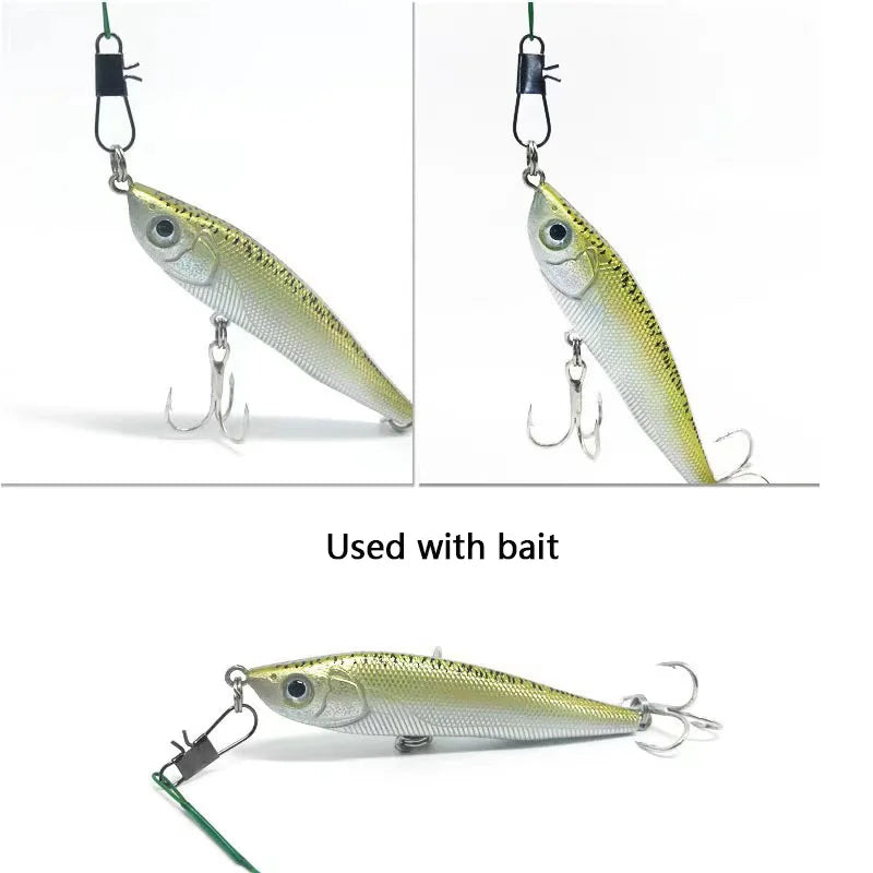 Anti Bite Steel Fishing Line Steel Wire Leader With Swivel