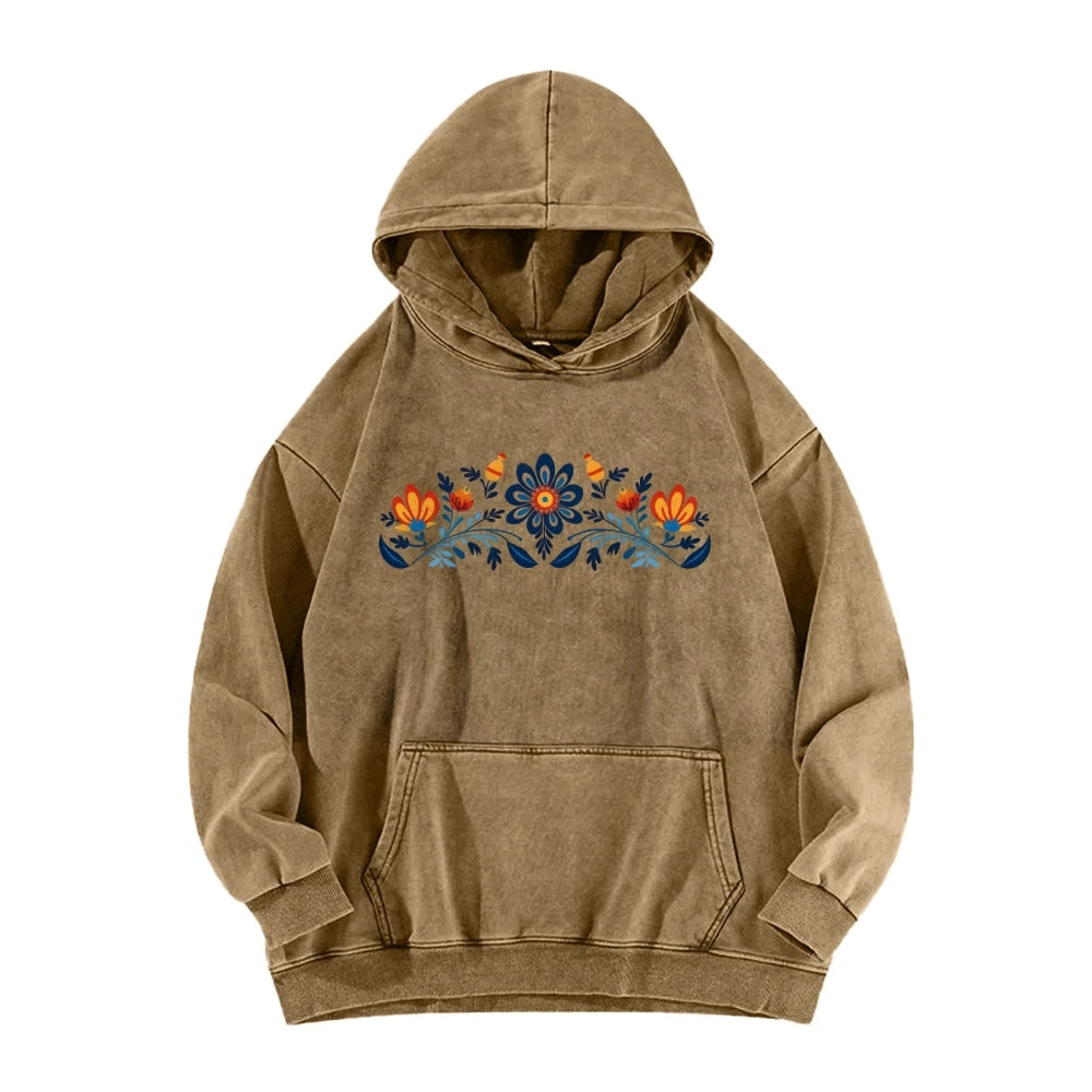 Hoodie Women Casual Washed