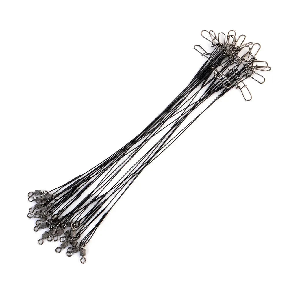 20pcs 16/20/25cm Stainless Steel Wire Leader Fishing