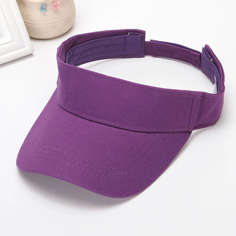 Sport Visor Hats Adjustable Empty Top Baseball Cap Sun