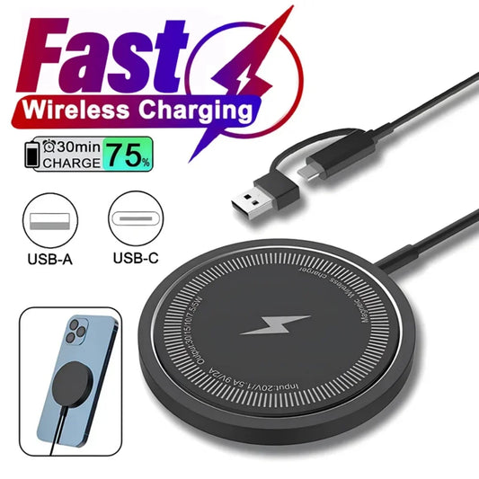 30w Magnetic Wireless Charger Pad for Macsafe iPhone 15 14 13 12 Pro