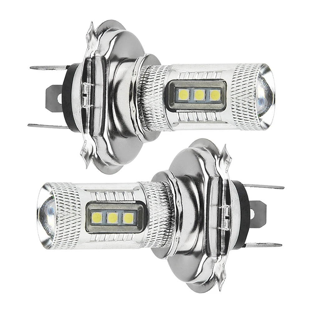 2Pcs 8000K H4 9003 HB2 LED Car Headlight