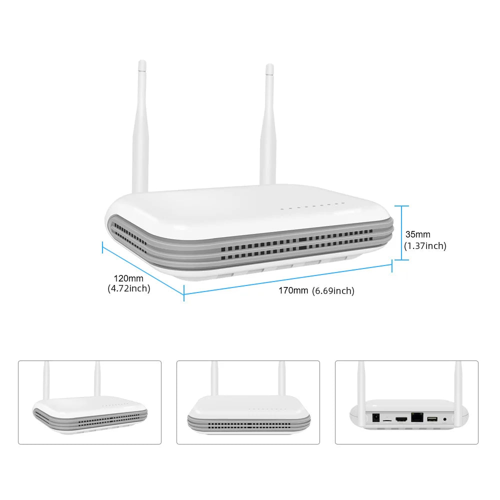 8CH NVR Kit CCTV System WiFi Camera NVR Kit Security Audio 4MP IP Cameras With WirelessNVR Video Surveillance Set ICsee