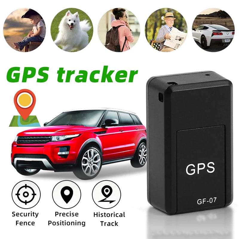Mini GF-07 GPS-autotracker, positioner voor auto, motorfiets,