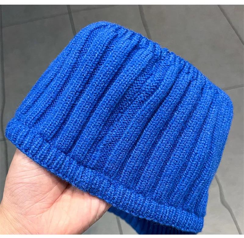 C letter sports hat Unisex winter men solid striped