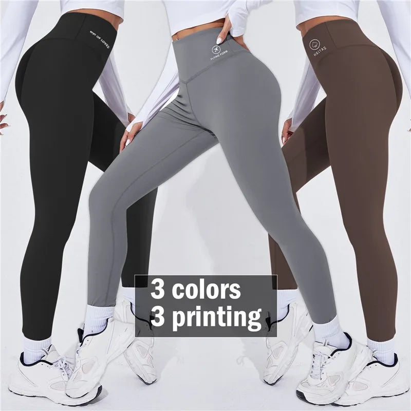 Hoge taille yoga legging, warme sportlegging