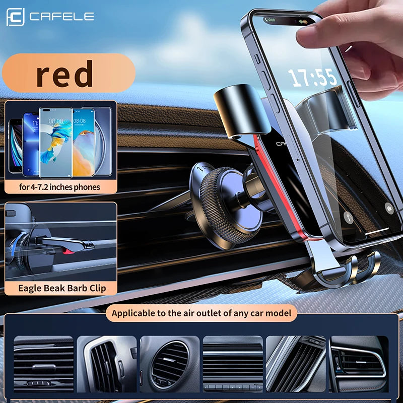 CAFELE Phone Holder in Car Mount for iphone 16 15 14 13 12