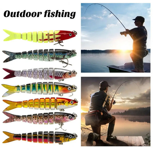 9CM/7g Fish Bait Sinking Wobblers Fishing Lures Jointed Crankbait Swimbait Hard Fishing Tackling Artificial Bait Fishhook