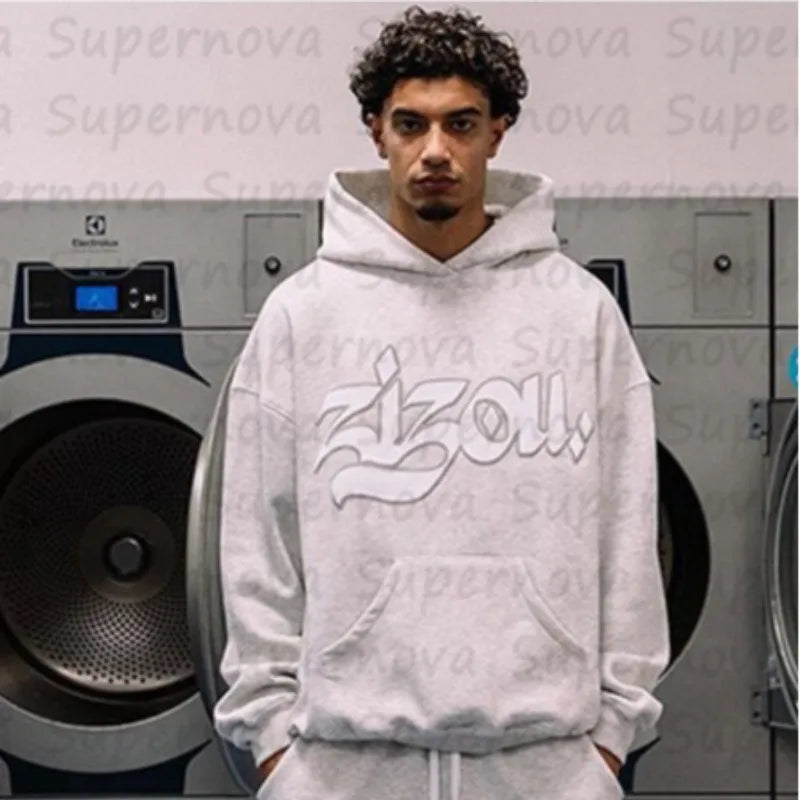 Hoodie Letter Print goth