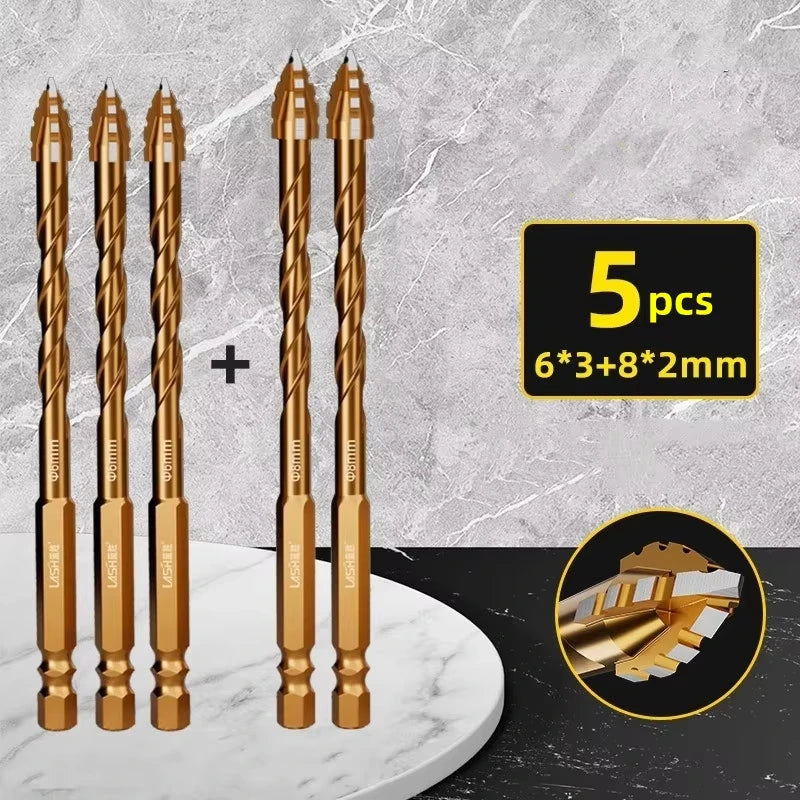 Upgraded four-edged sawtooth drill bit Professional