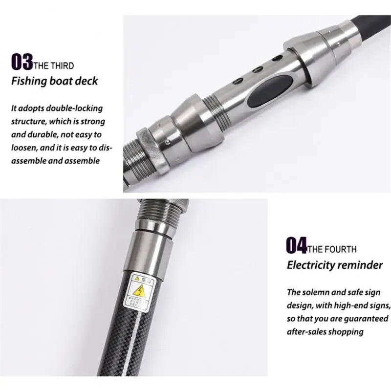 Fishing Rod Combo 1.5-2.4M Telescopic Fishing Rod