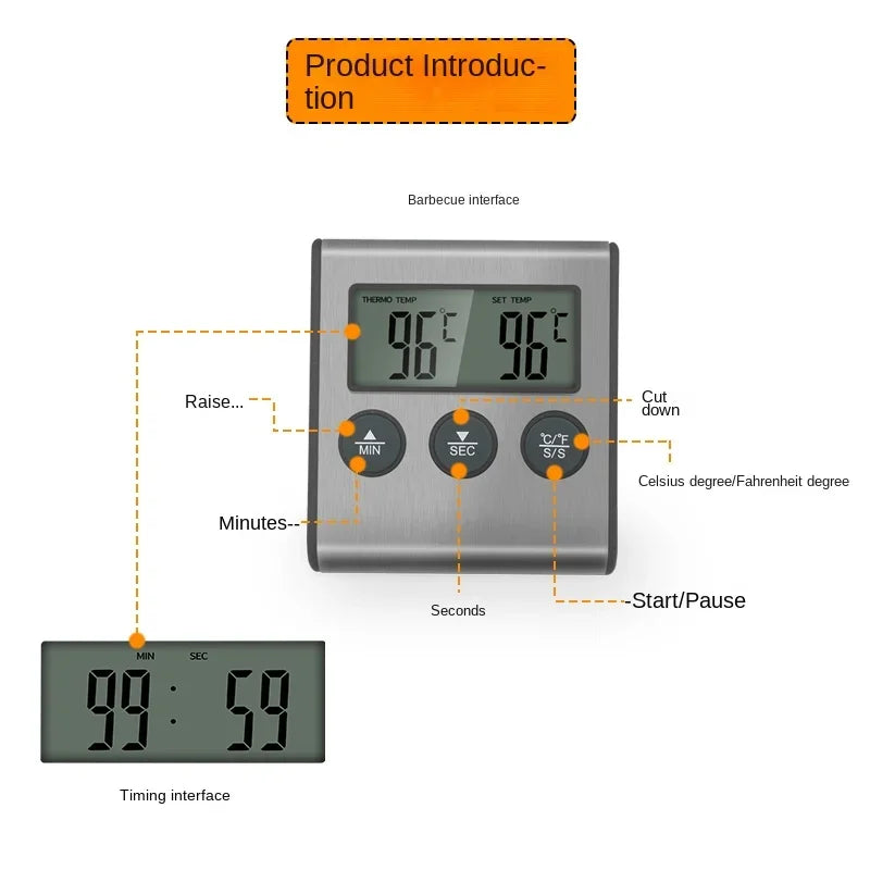 700 Digitale draadloze afstandsbediening voor keukenthermometer