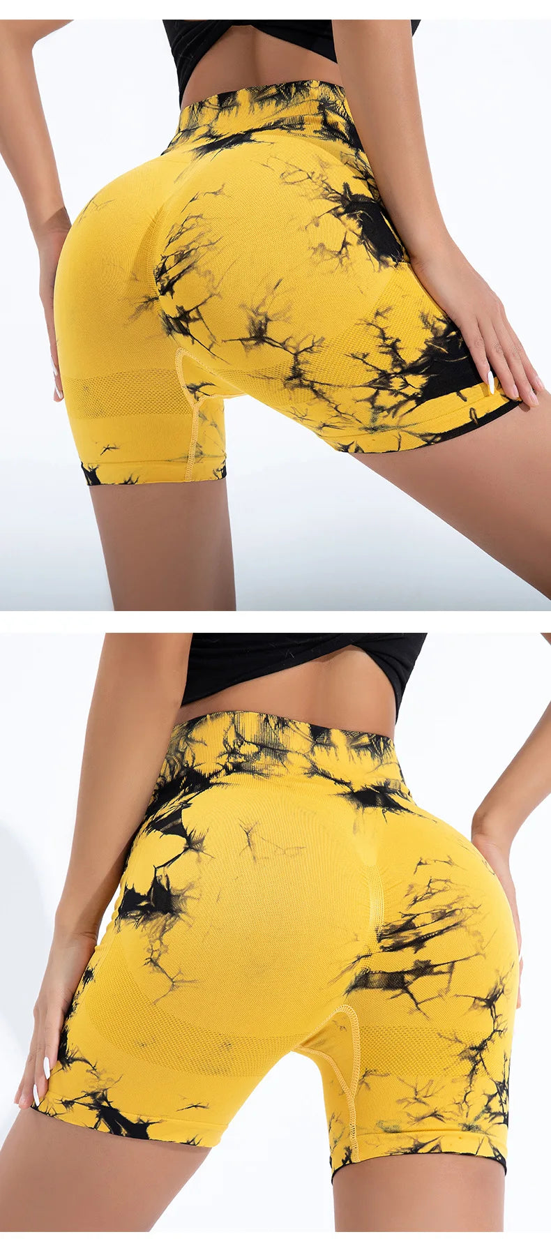 Summer Women High Waist Butt Lift Shorts Leggings