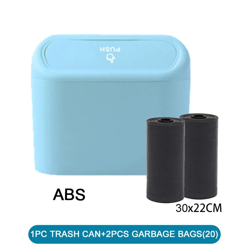 Car Trash Can (with Lid) Contains 60 (300) Garbage Bags,