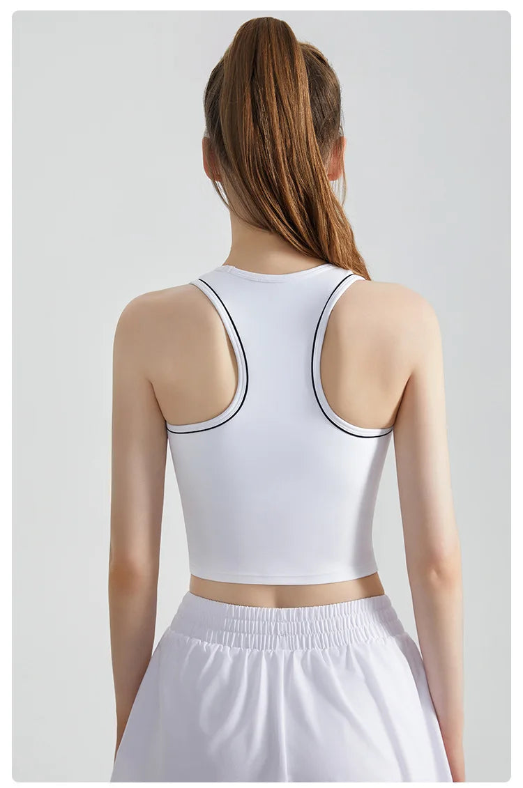 Sports Vest, Women's Fitness Integrated Fixed Cup, High-end Feel,