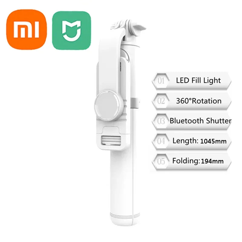 Xiaomi Mijia Selfie Stick 1045mm Wireless Bluetooth LED Fill Light