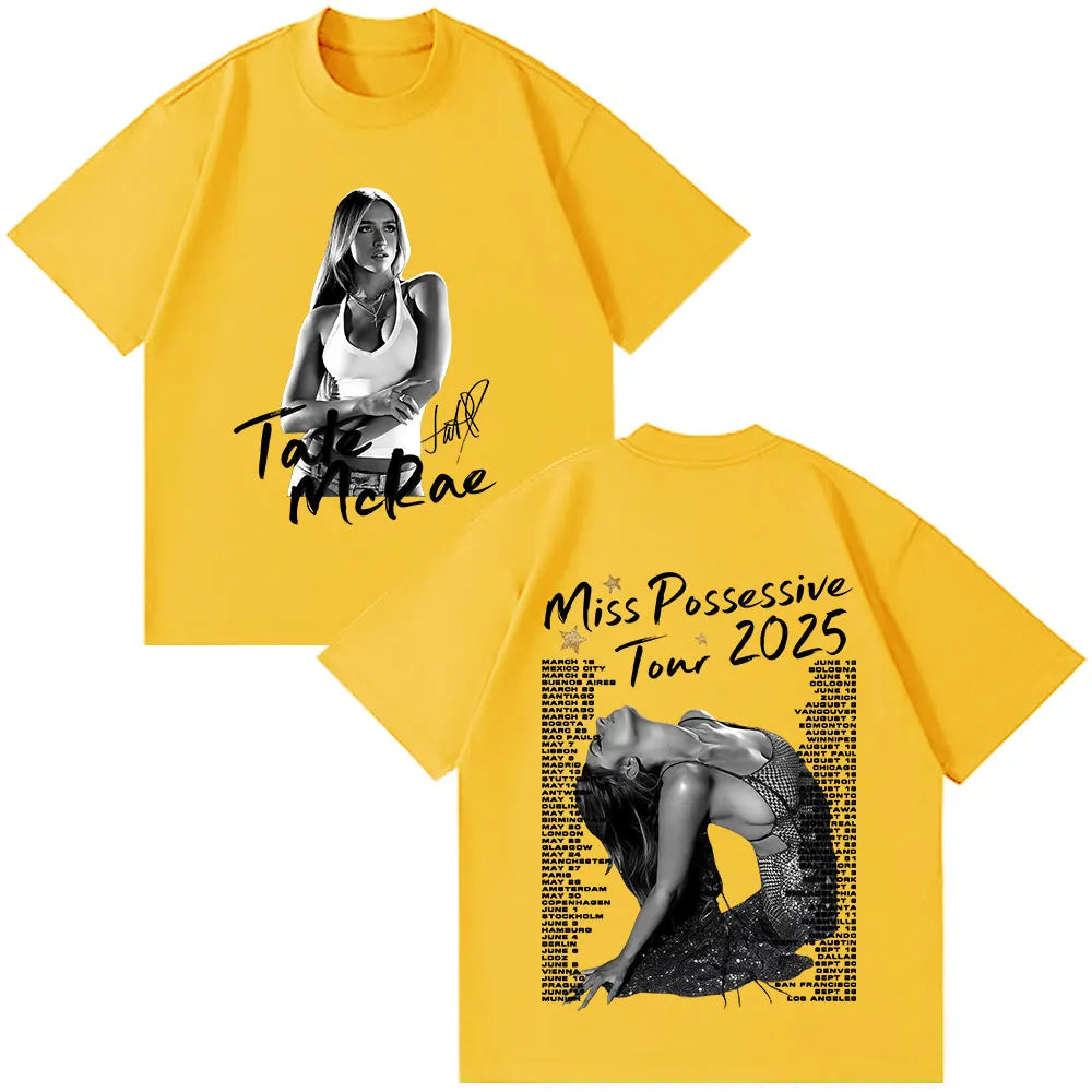 Tate McRae Miss Possessive World Tour 2025 T-Shirts