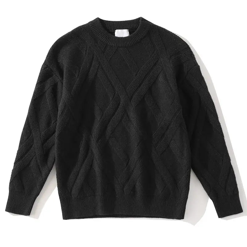 Sweater Men's Autumn and Winter Stripes Versatile New