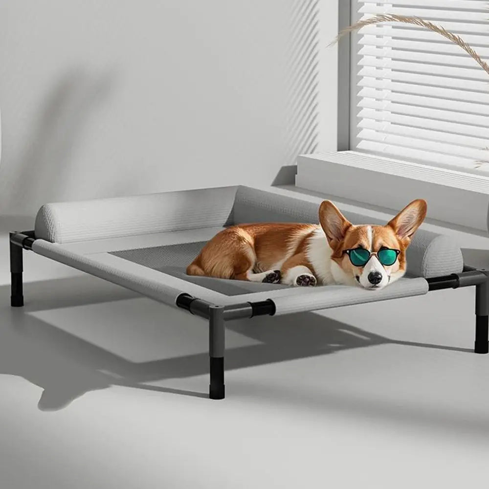 Washable Mesh Elevated Dog Beds Removable Breathable