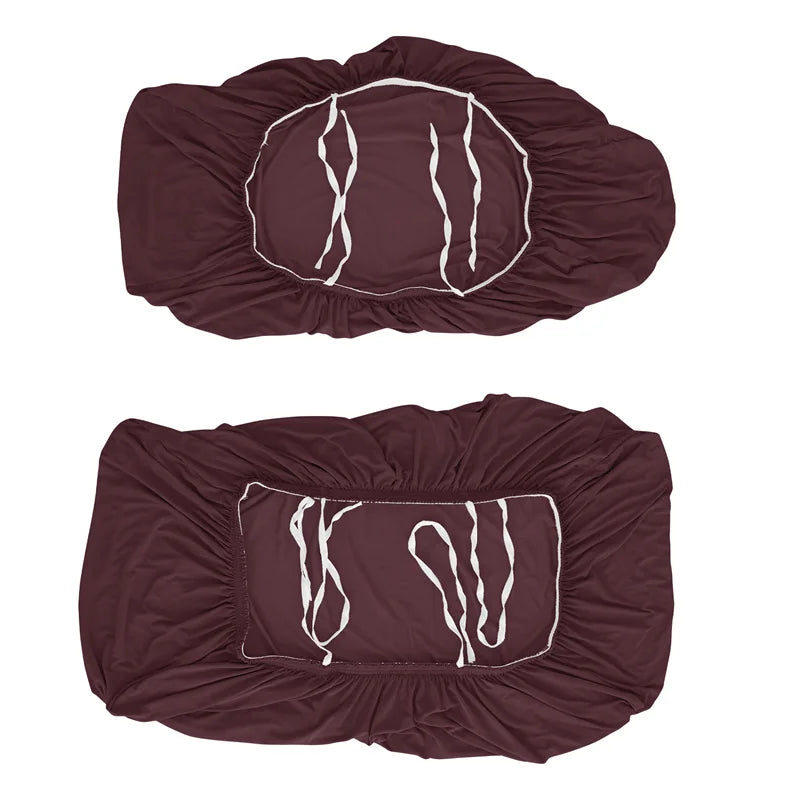 2pcs/set Jacquard RV Dinette Cushions Covers Stretch