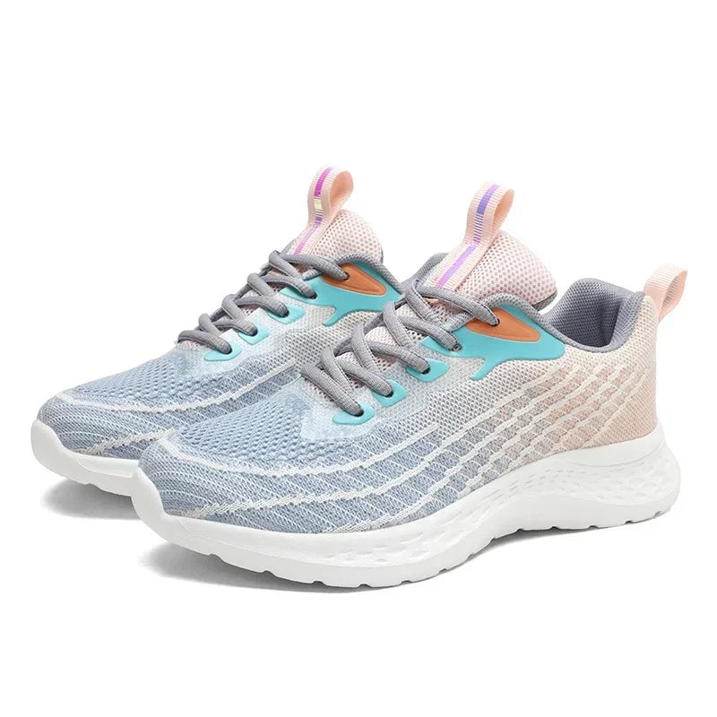 Women's Sports Shoes Spring 2025 New Knitted Casual Fashionable