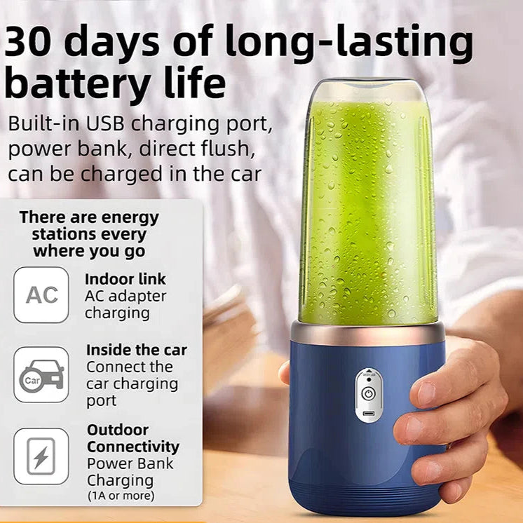Portable Juicer/Blender 400ml Electric Fruit Press USB Rechargeable