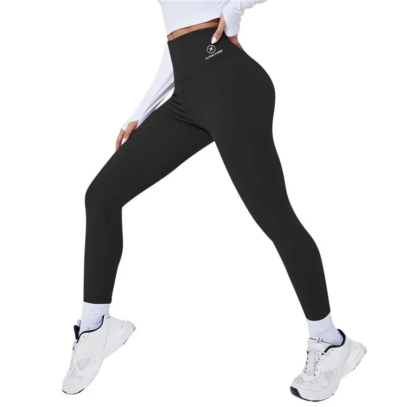 Hoge taille yoga legging, warme sportlegging