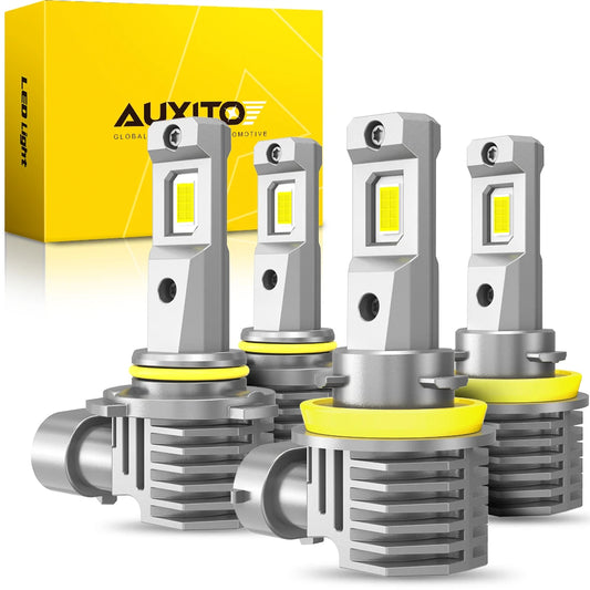AUXITO 2Pcs Kit H11 9005 LED High Low Beam Combo Headlamp