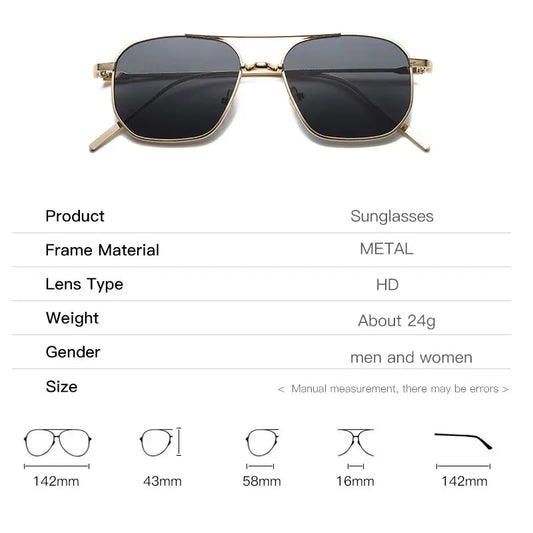 Women's Sunglasses 2025 Luxury Metal Trendy Glasses
