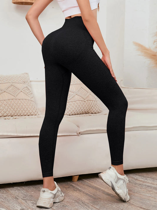 Legging met hoge taille, dames, glimlachlegging,