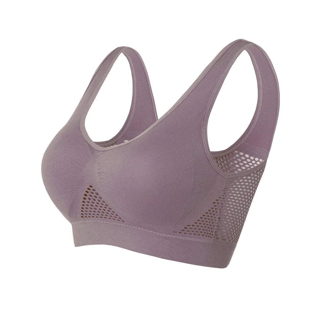 Ademende sportbeha Top Fitness Dames Beha