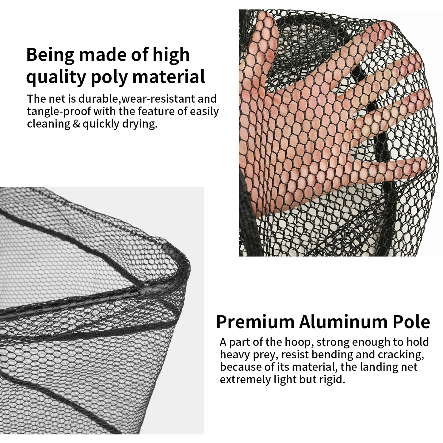 190cm 92cm 55cm Telescopic Landing Net Folding Fishing Pole