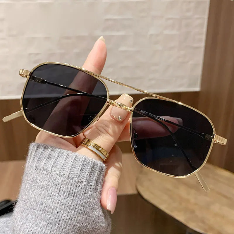 Women's Sunglasses 2025 Luxury Metal Trendy Glasses