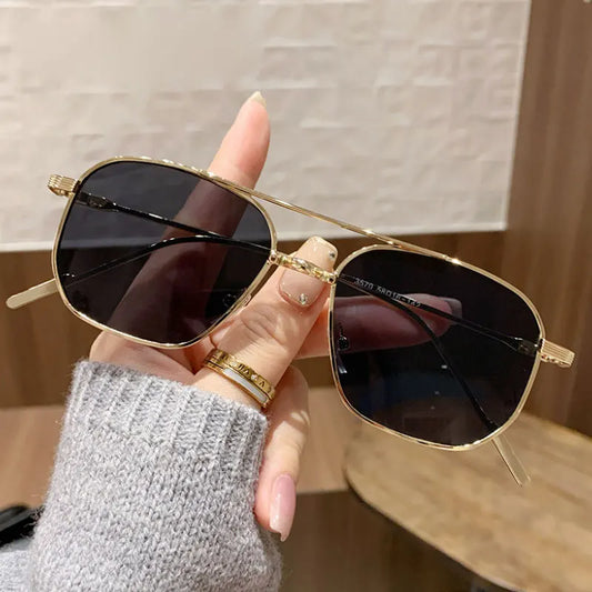 Women's Sunglasses 2025 Luxury Metal Trendy Glasses