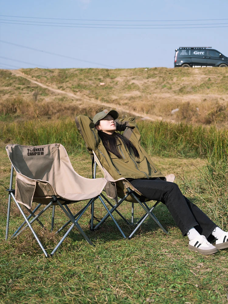 Outdoor Folding Moon Chair Portable Chair Camping