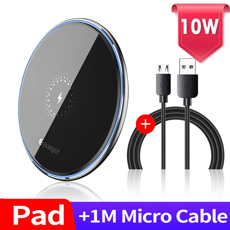 Essager 15W Qi Wireless Charger Fast Wireless Charging