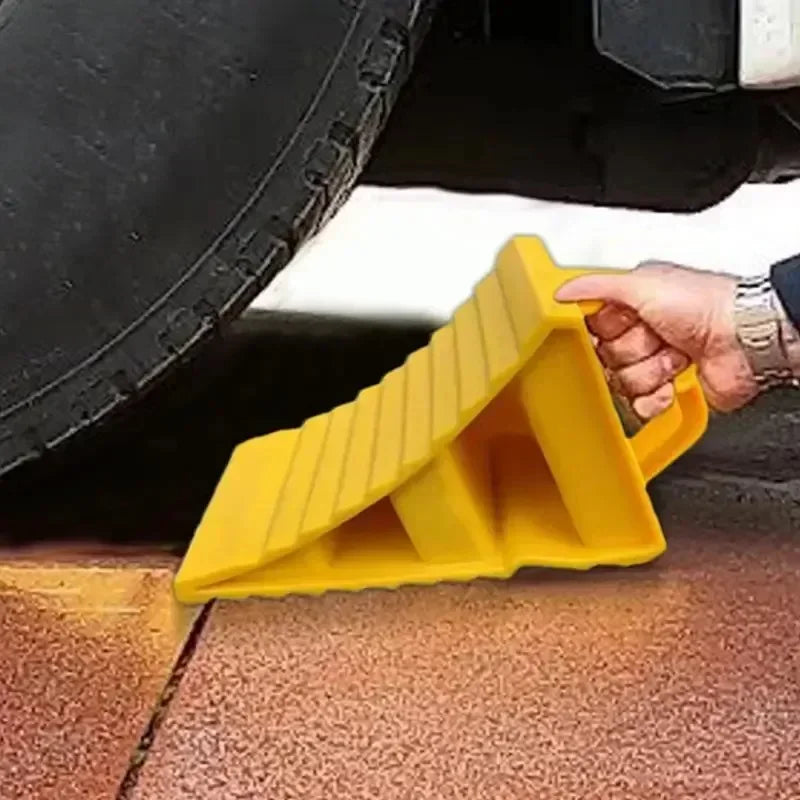 Portable Wheel Chock with Handles Vehicle Truck Tire Stop Block