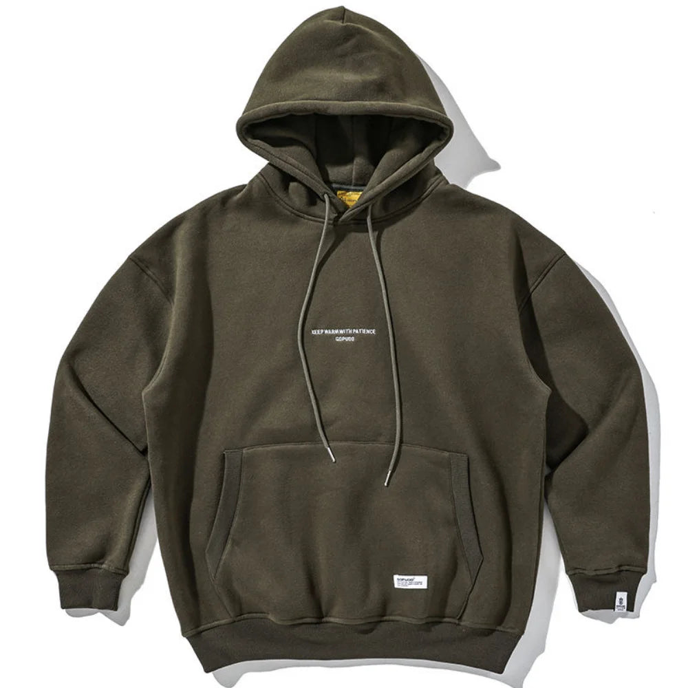 Slouchy hooded sweaters for men in winter American knitwear