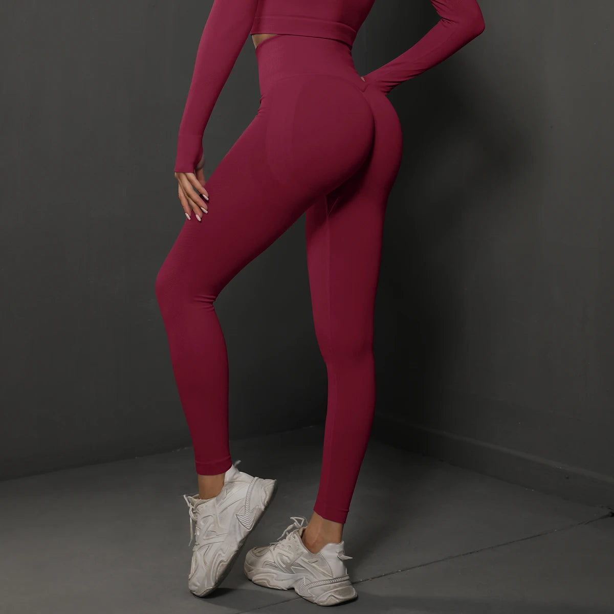 Naadloze gymleggings voor dames, yogabroeken,