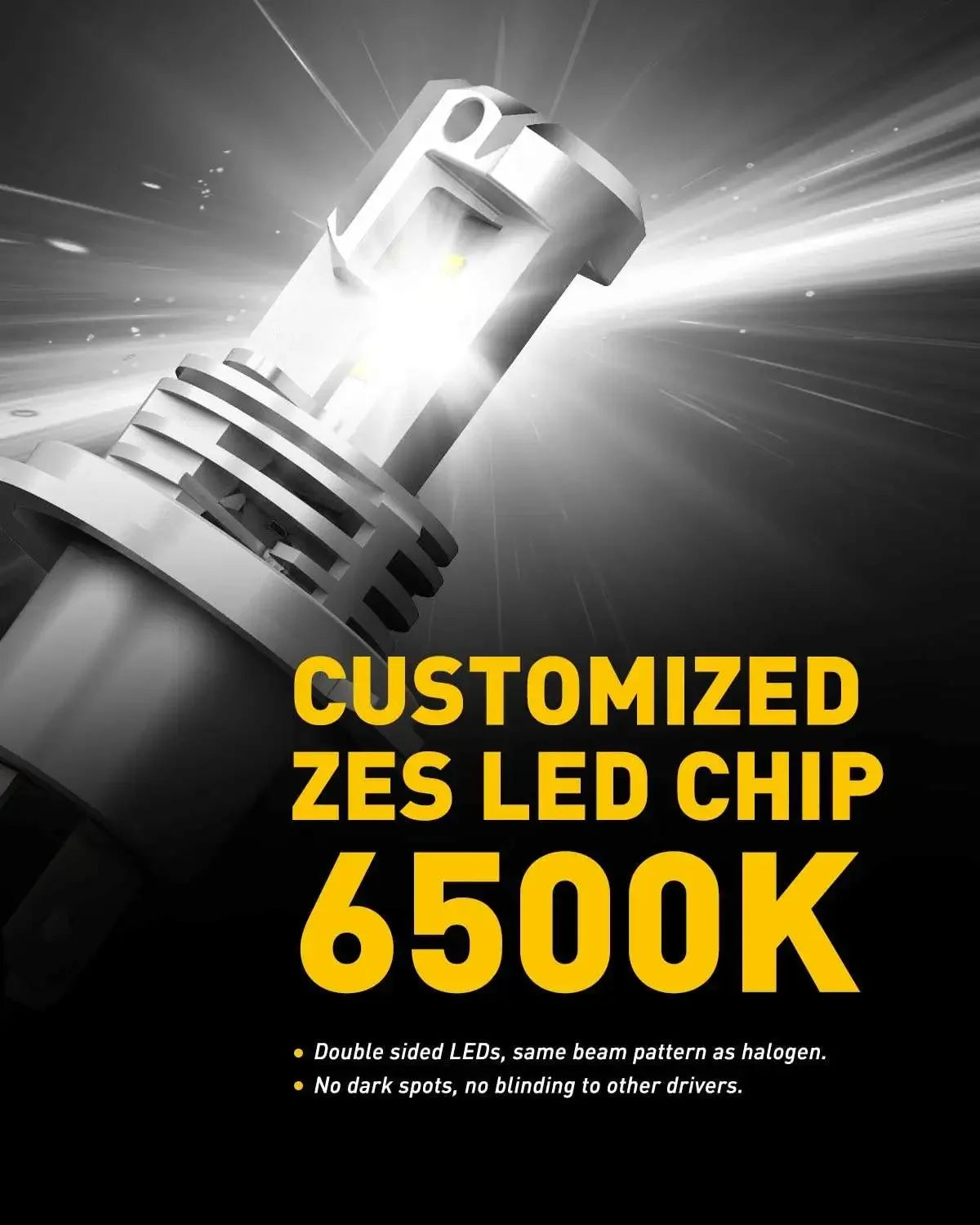 2pcs 30000LM LED H4 H7 9003 LED Canbus
