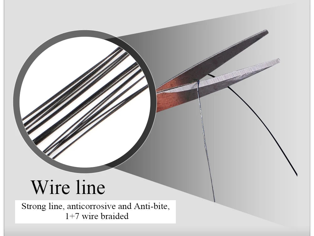 20pcs 16/20/25cm Stainless Steel Wire Leader Fishing