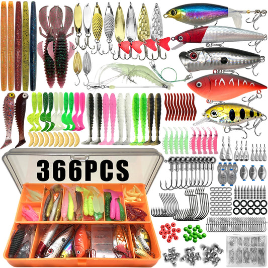 Fishing 86/88/136/149/366pcs Fishing Lure Kit