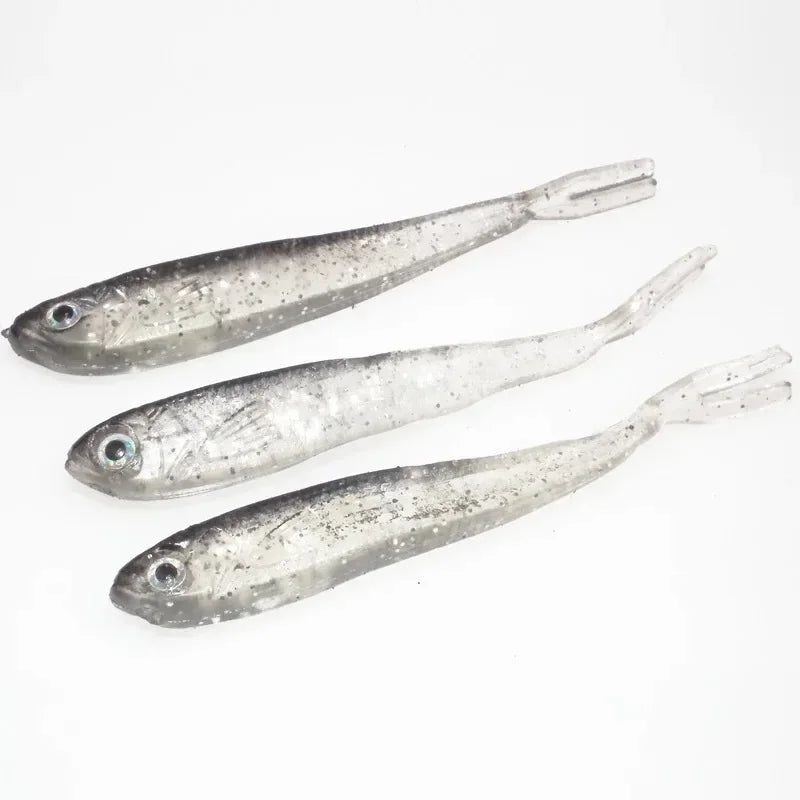 Soft Bait Fish Swimbait Fork Tail With Hook& Without Hooks Fishing