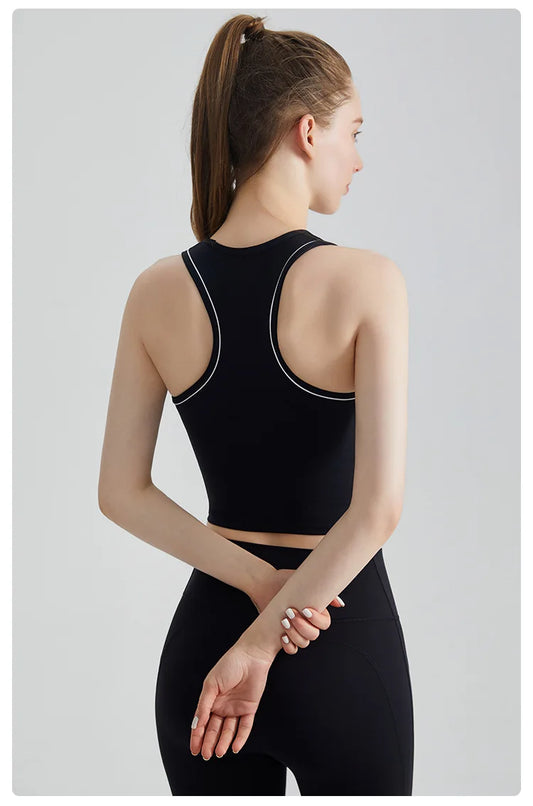 Sports Vest, Women's Fitness Integrated Fixed Cup, High-end Feel,
