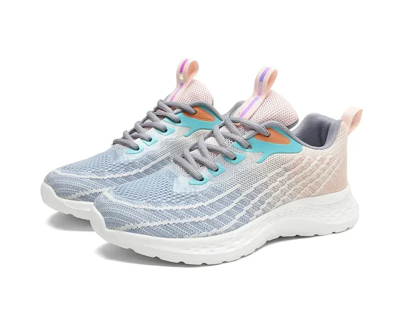 Women's Sports Shoes Spring 2025 New Knitted Casual Fashionable